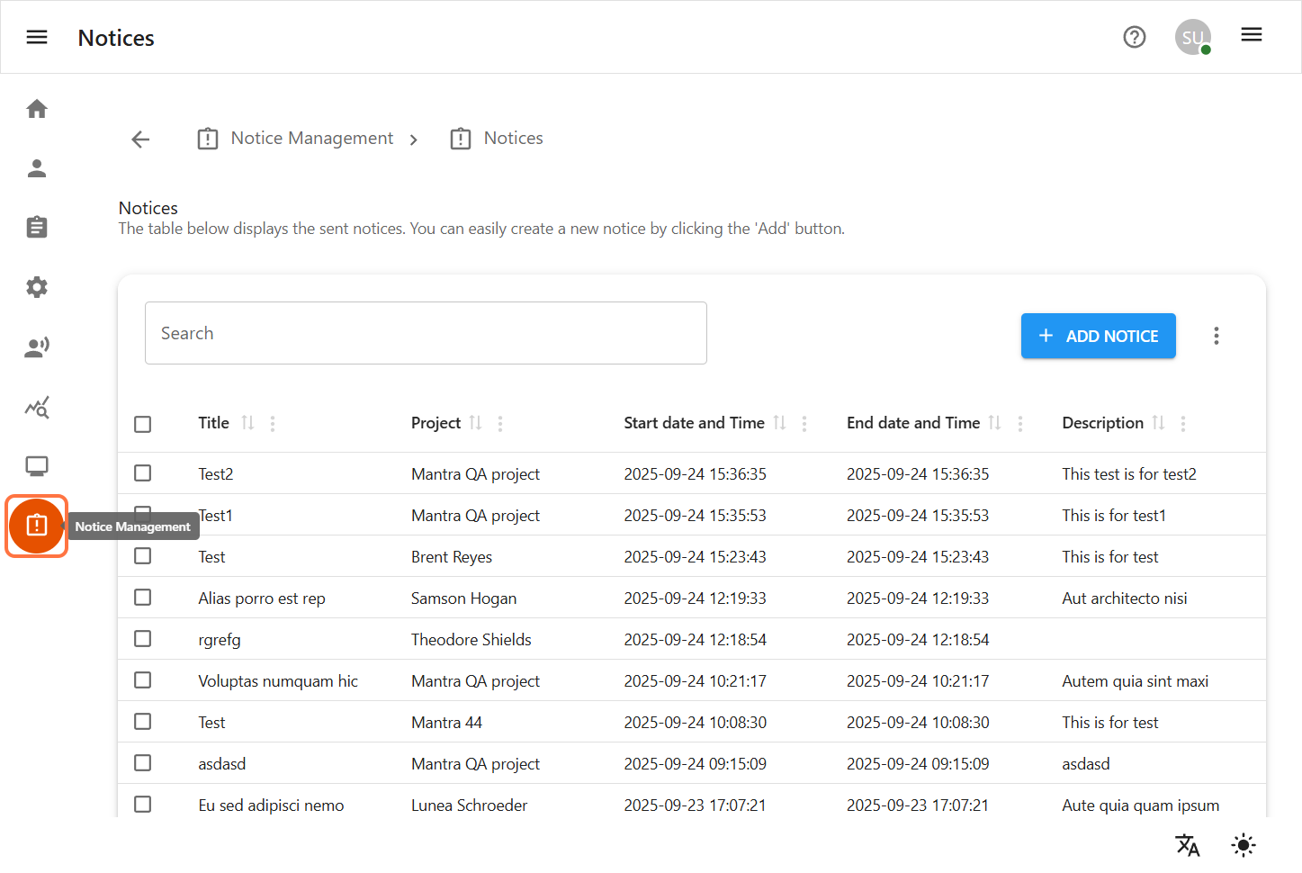 Dashboard Navigation